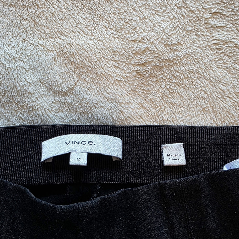 Vince Stitch Front Seam Ponte  Black Dress Pants Size Medium - Picture 3 of 14